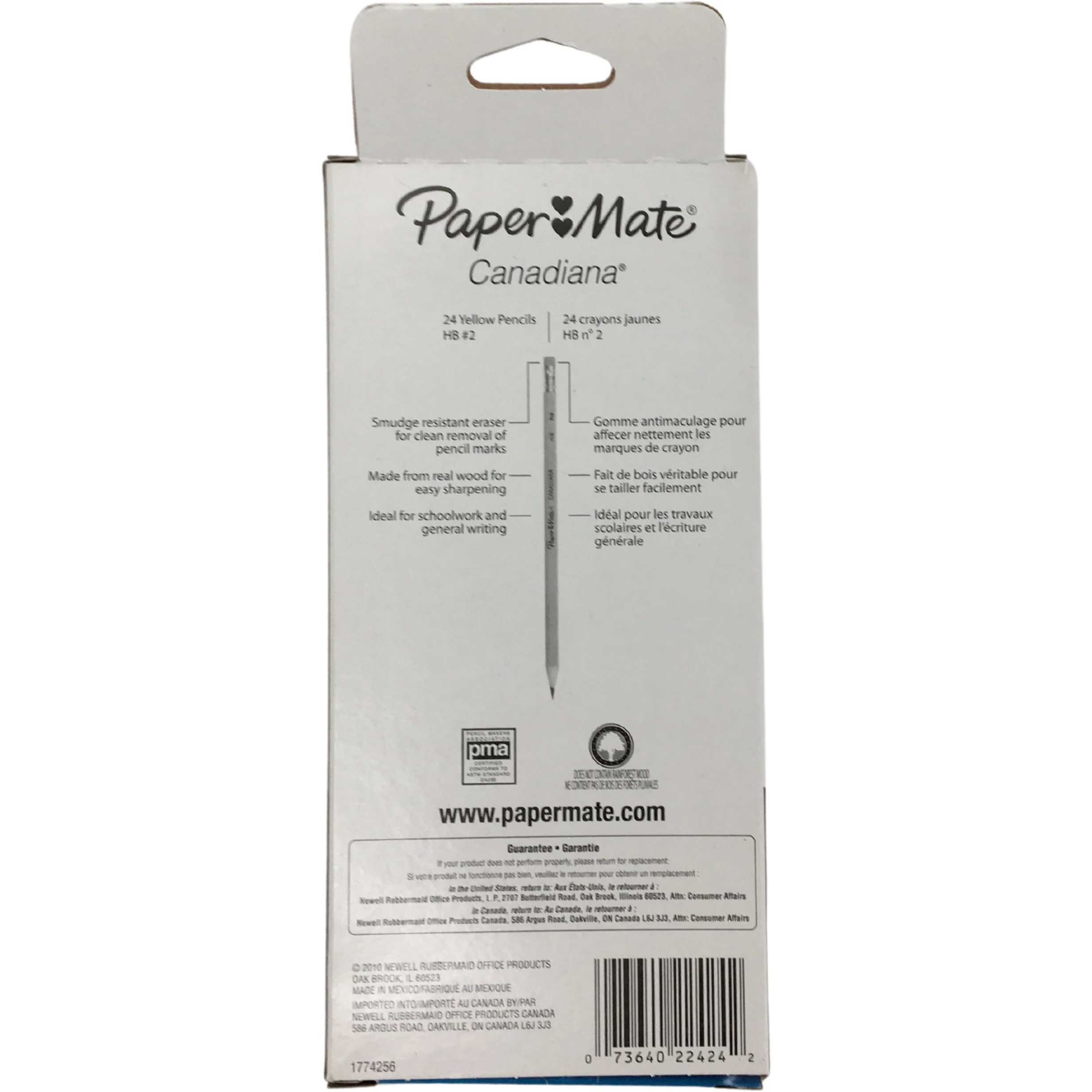 Paper Mate HB #2 Woodcase Pencil / 24 Pack / Yellow