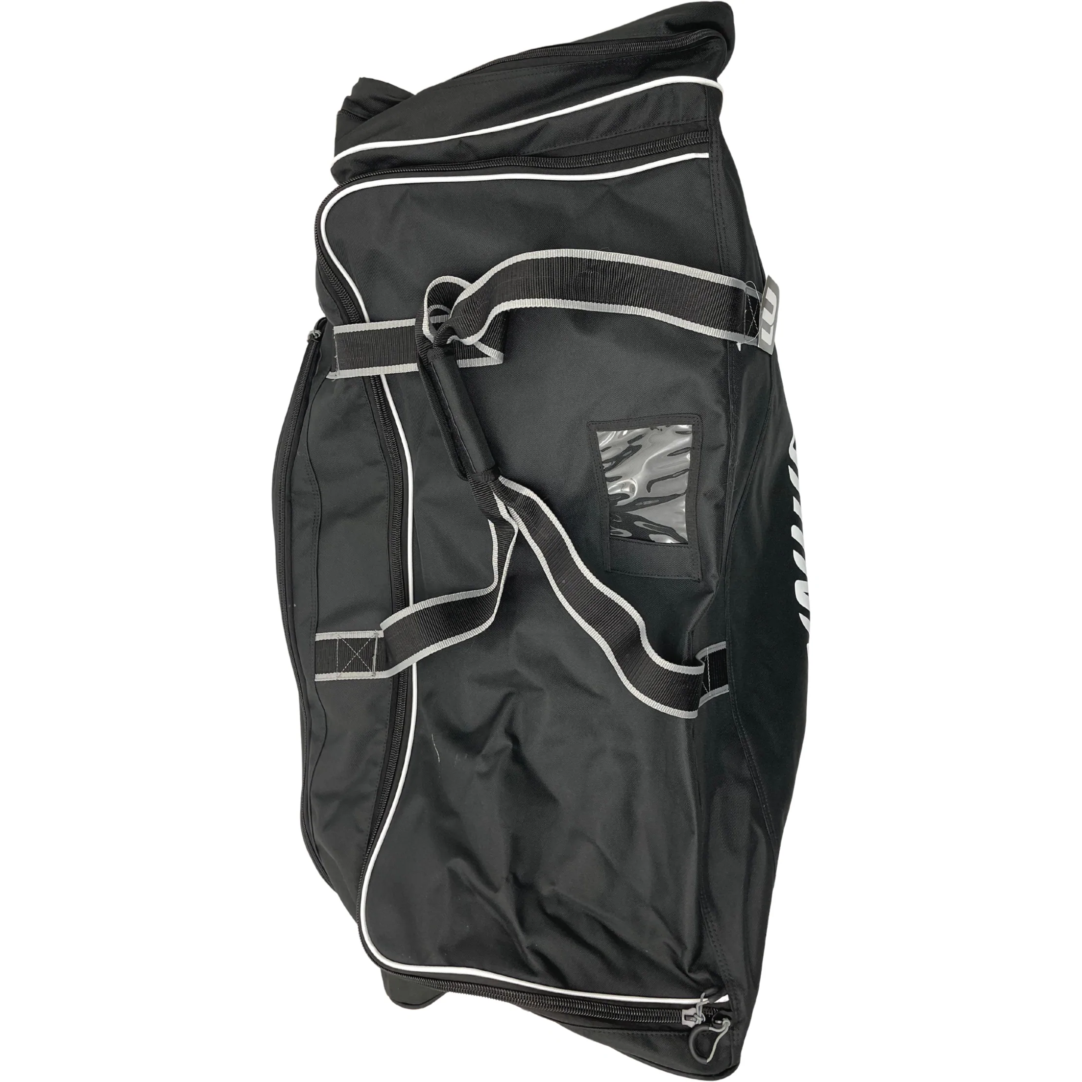 Winnwell Junior Wheeled Hockey Bag / Black & White / Hockey Equipment Bag