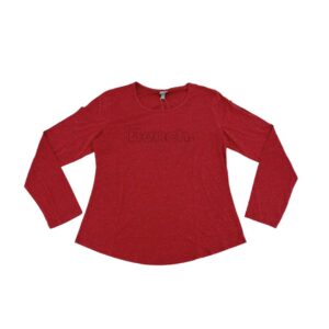 Bench Women's Red Long Sleeve Shirt 01