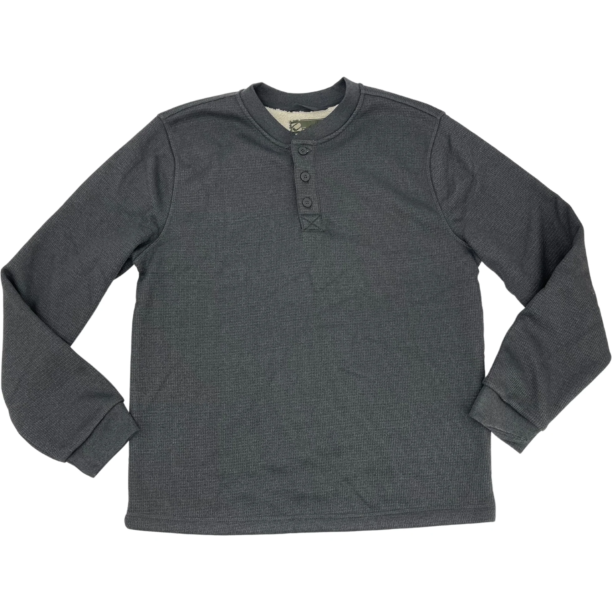 BC Clothing Men's Fleece Lined Shirt / Grey / Various Sizes