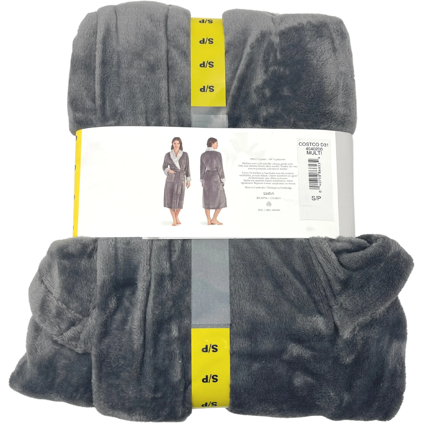 Carole Hochman Women's Plush Robe / Grey / Various Sizes