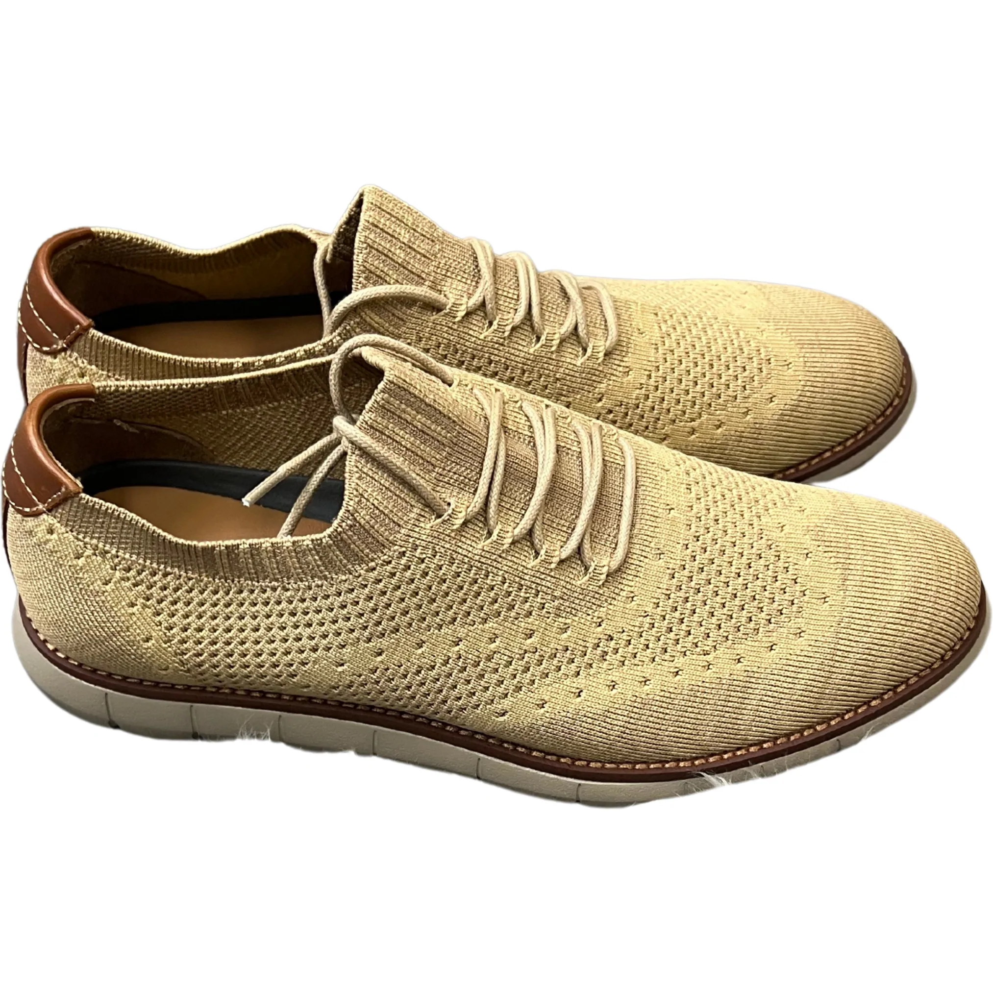 Johnston & Murphy / Knit Wingtip Shoes / Holden / Beige / Various Sizes