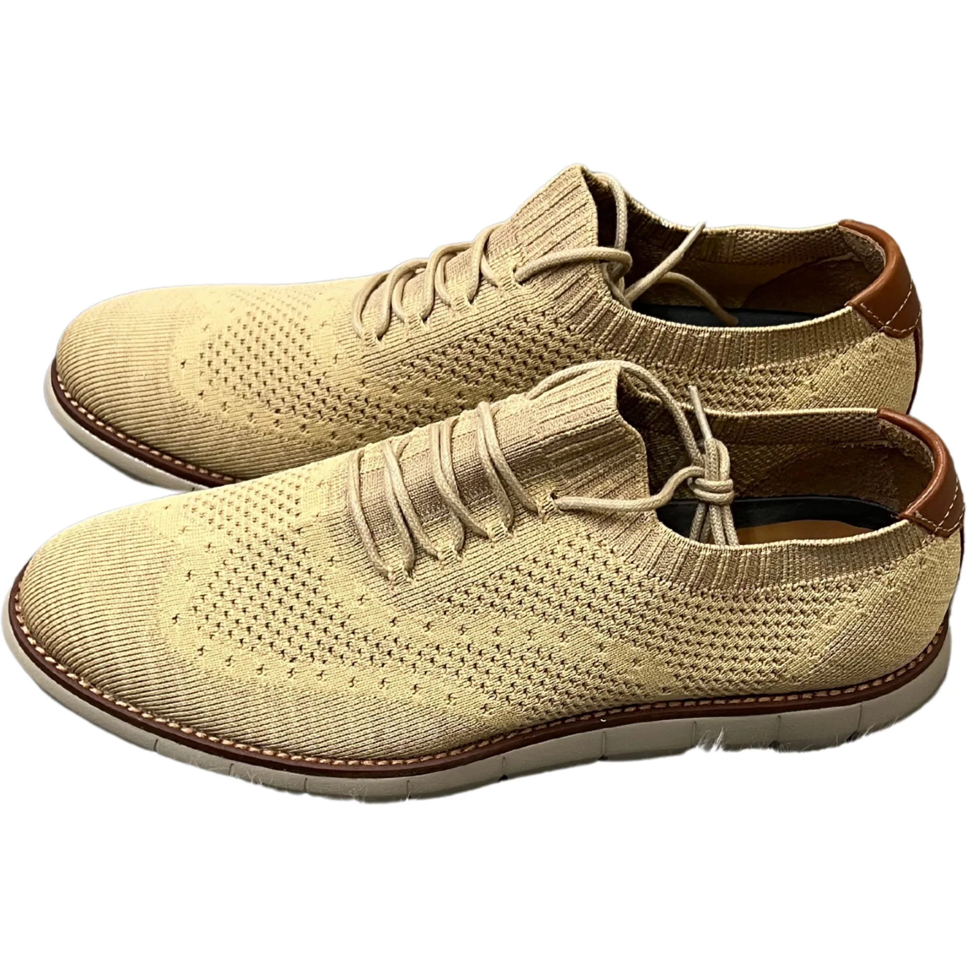 Johnston & Murphy / Knit Wingtip Shoes / Holden / Beige / Various Sizes