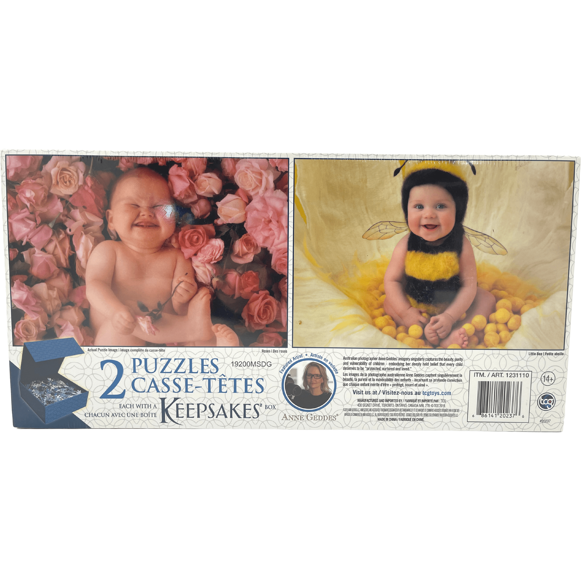 Keepsakes Set of 2 Puzzles / Anne Geddes Baby Puzzles / 500 Pieces Each / Tabletop Puzzles **DEALS**