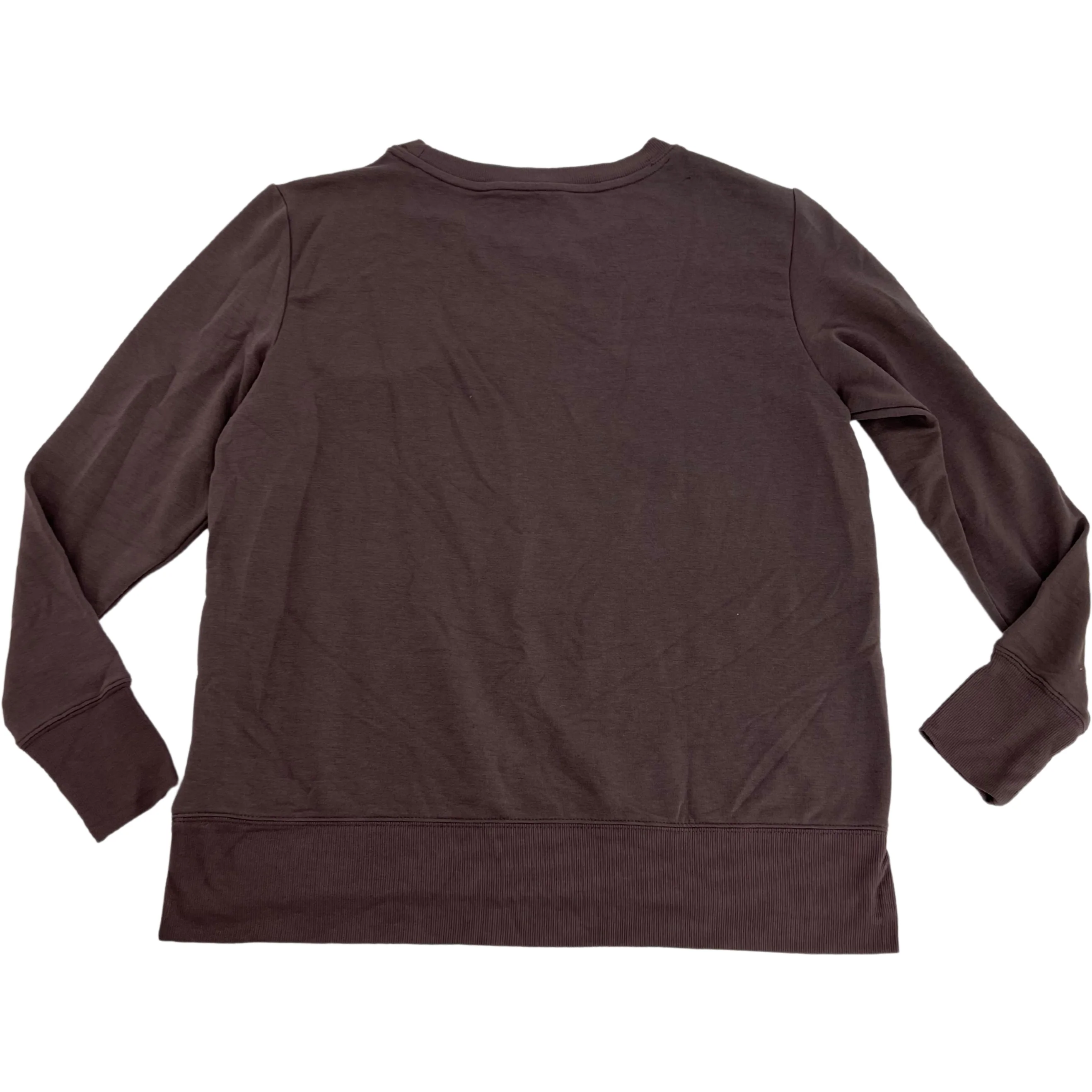 Mondetta Women's Long Sleeve Brushed Tunic / Sweater / Pull-on / Size L / Purple