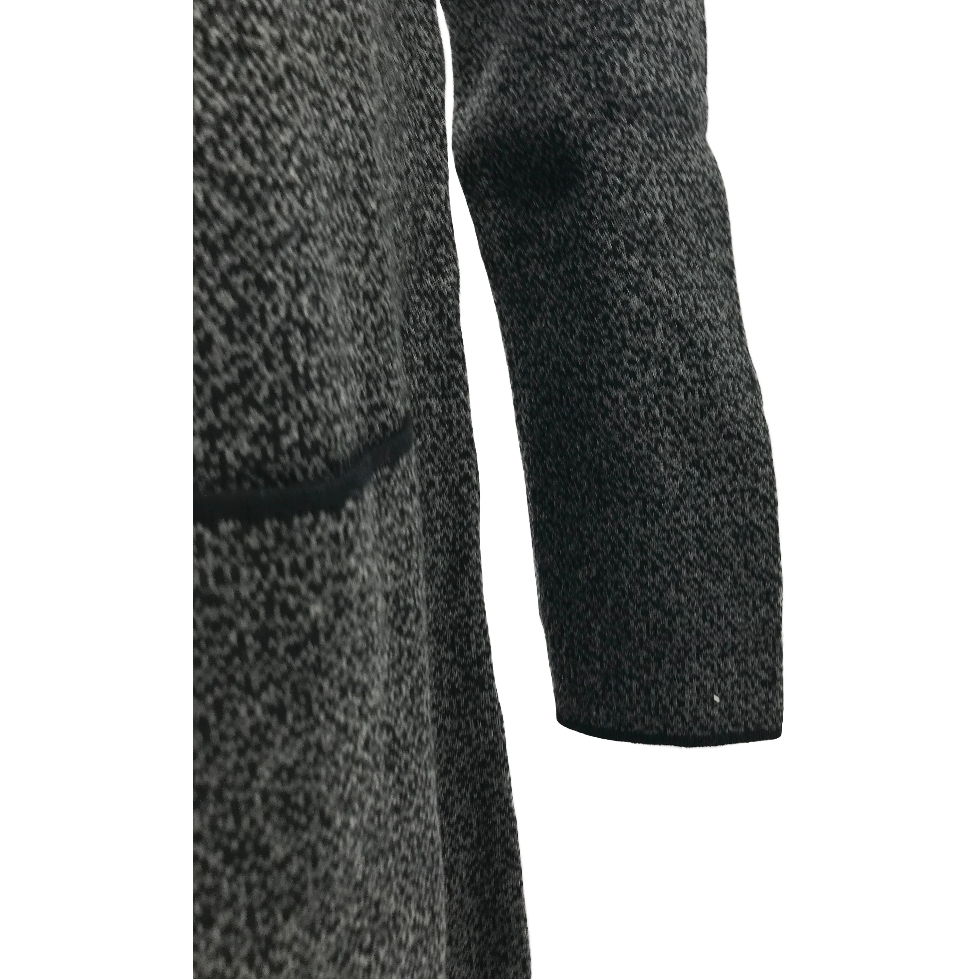 Nicole Miller Women's Zip Up Sweater / Black & Grey / Size Small