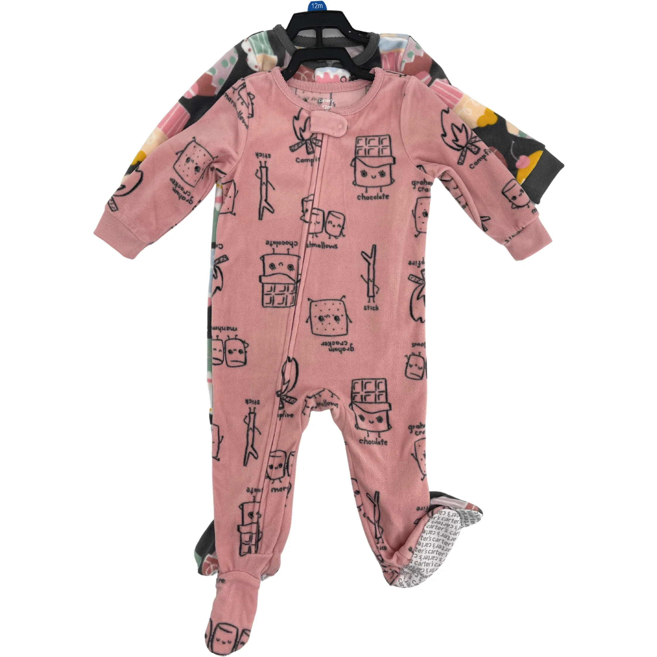Carter's Infant Girl's One Piece / 2 Pack / Girl's Pyjamas / Size 12 Months **No Tags**