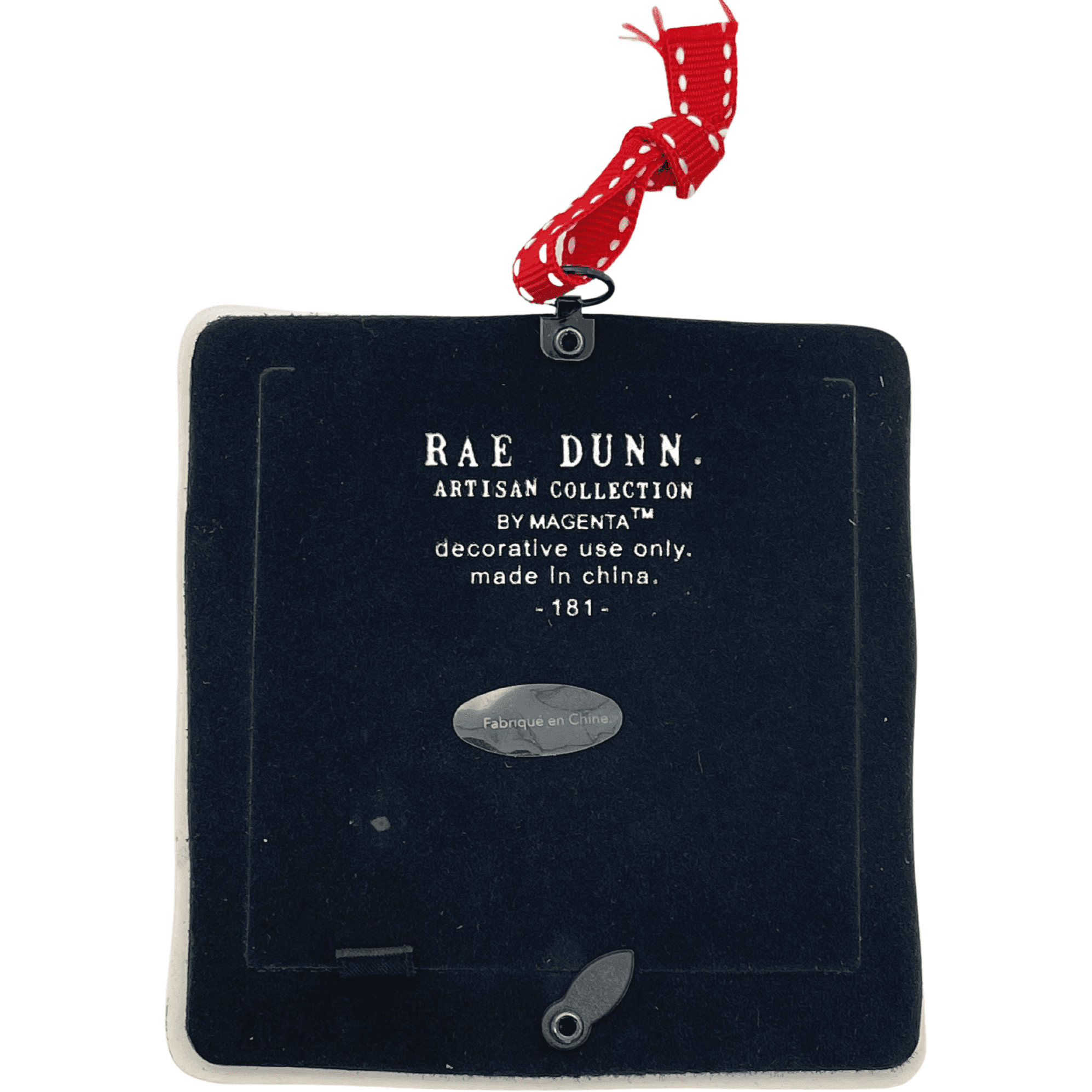 Rae Dunn "Tis The Season" Christmas Ornament / White & Red / Customizable Christmas Ornament / Picture Fame Ornament