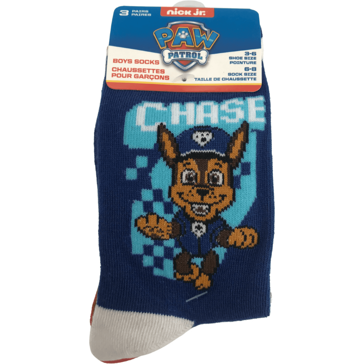 Paw Patrol Socks - Chase, Marshall & Rubble