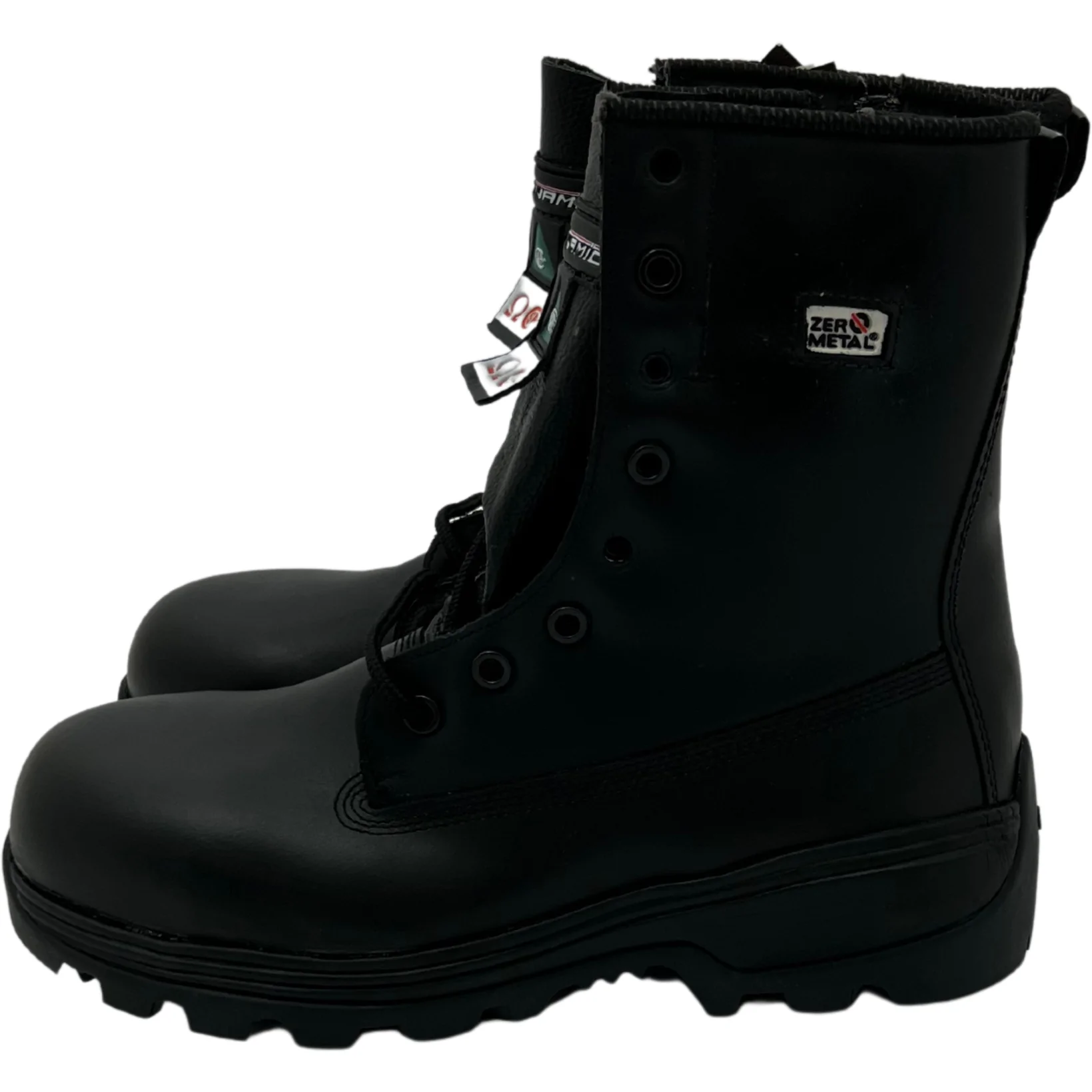 Dynamic Men's Work Boots / Safety Boots / Black / Size 8