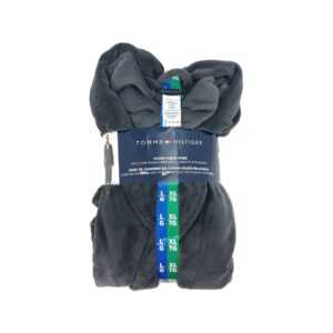 Tommy Hilfiger Men's Grey Plush Fleece Robe : Various Sizes