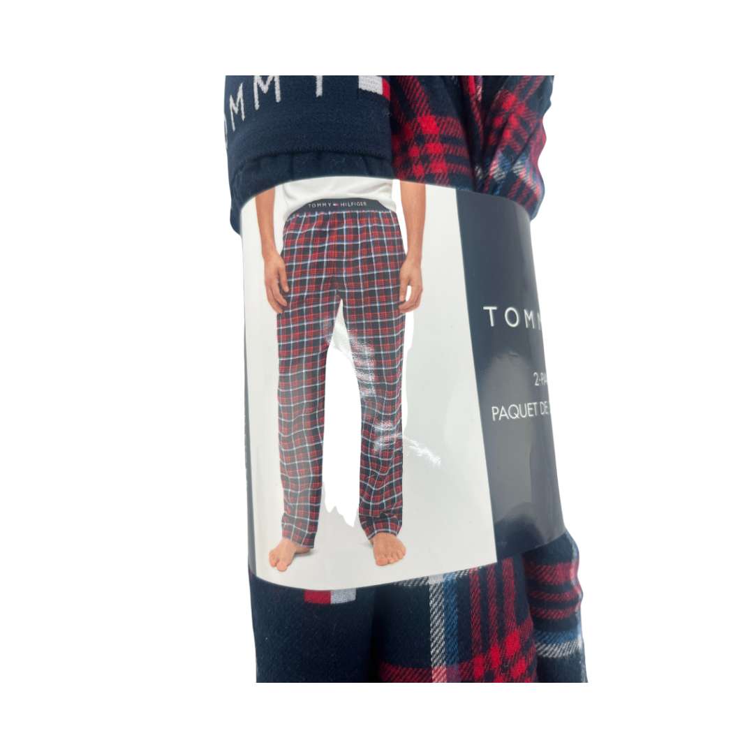 Tommy Hilfiger Men\'s Flannel Pyjama Pants / 2 Pack / Red & Navy / Various  Sizes – CanadaWide Liquidations