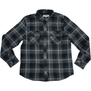 BC Clothing Men's Lined Shirt / Black & Grey / Various Sizes
