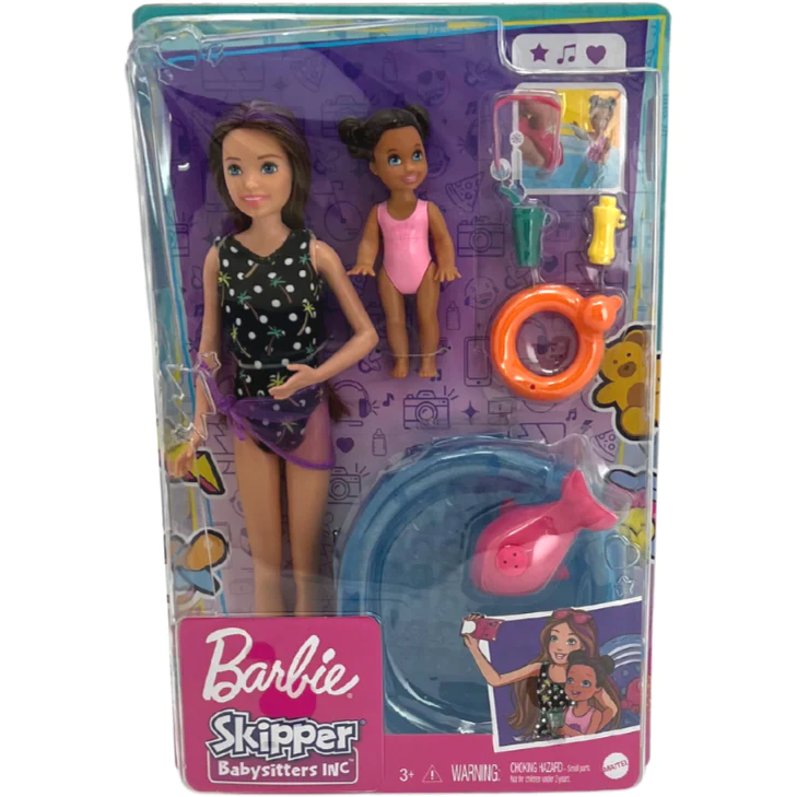 Barbie Skipper Doll / Babysitters Inc / Pool Party / Age 3+