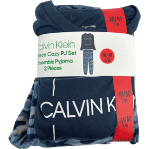 Calvin Klein Boy's Pyjama Set / Cozy PJ Set / Blue / Size Medium **No Tags**