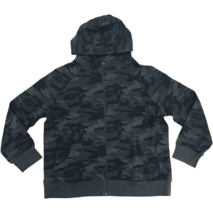 Tuff Athletics Women's Zip Up Sweater / Black Camouflage / Various Sizes