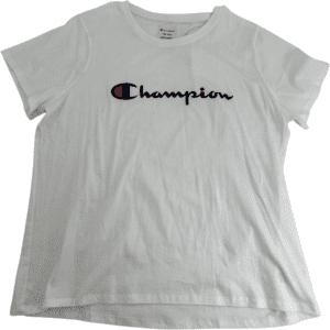 Champion Women's Crewneck T-Shirt / White / Various Sizes