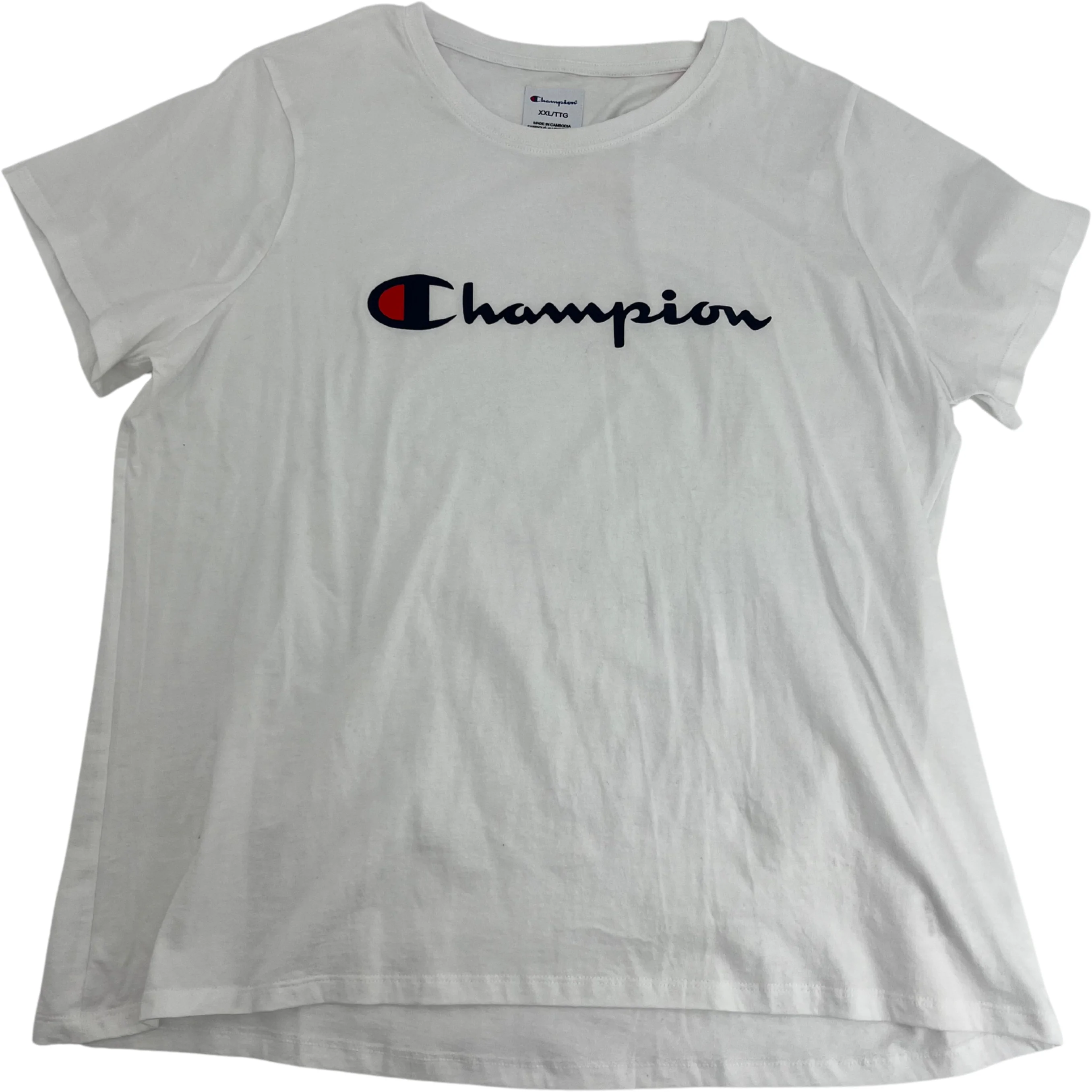 Champion Women's Crewneck T-Shirt / White / Various Sizes