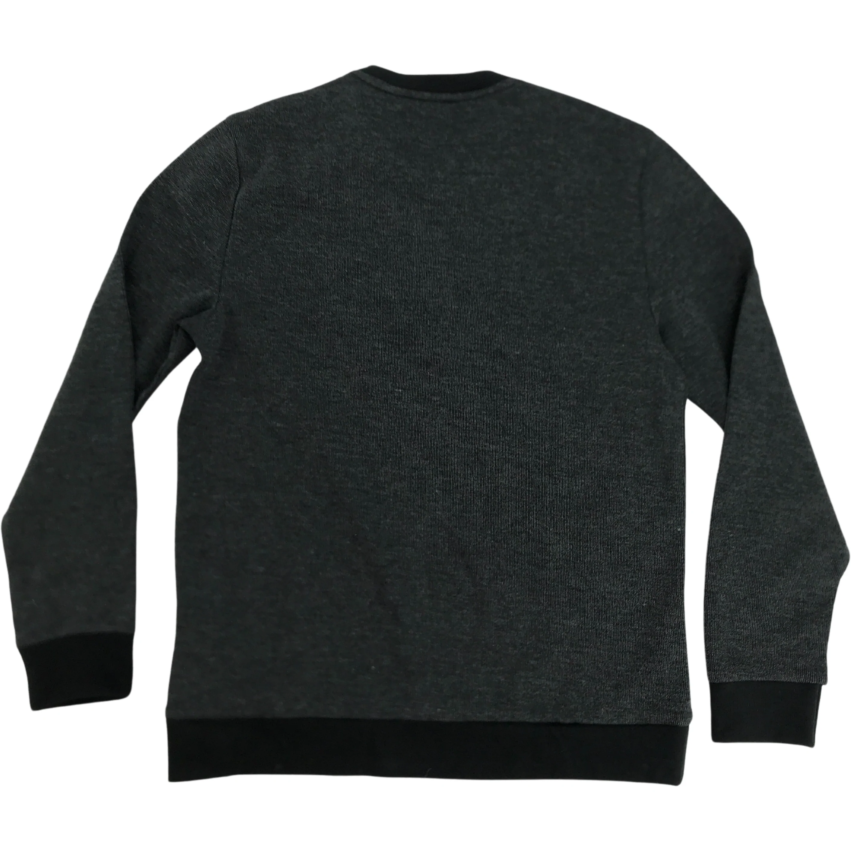 Calvin Klein Men's Sweater: Long Sleeve Sweater / Grey & Black / Various Sizes