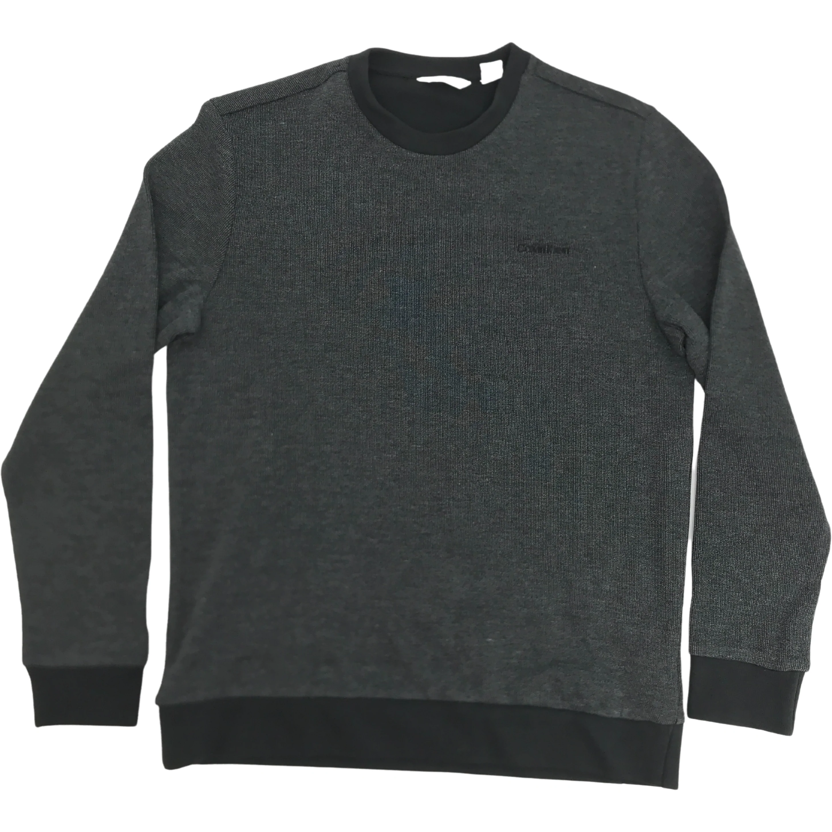 Calvin Klein Men's Sweater / Long Sleeve Shirt / Grey & Black / Various Sizes
