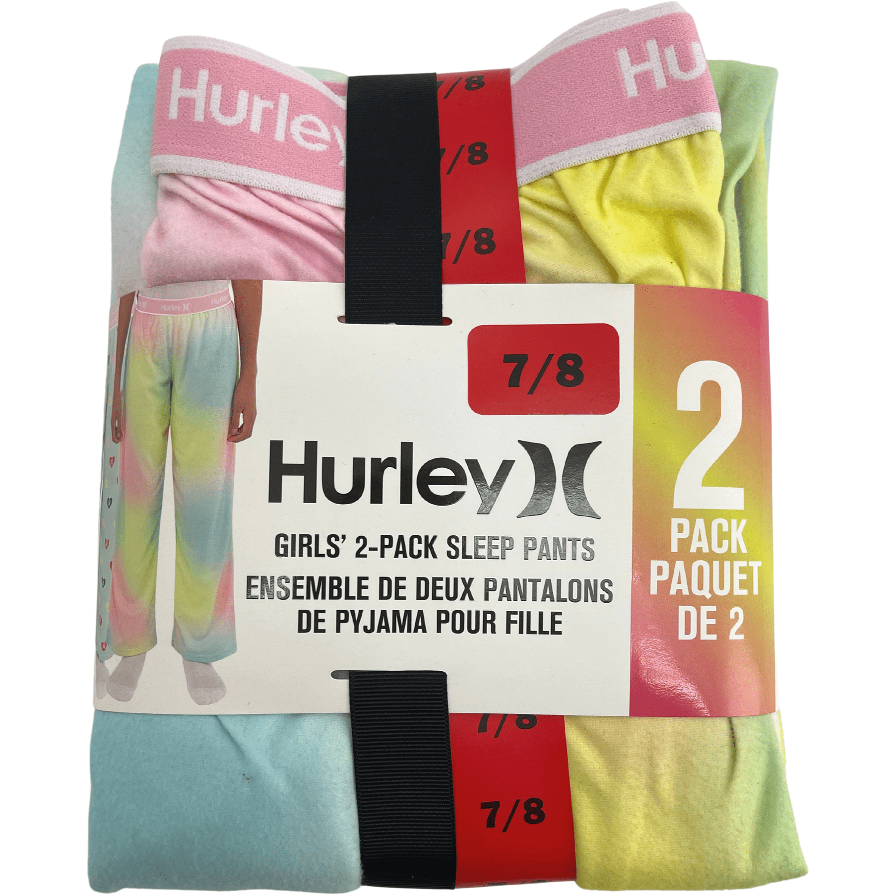 Hurley Girl's Heart Pattern 2 Pack Pyjama Pants / Various Sizes –  CanadaWide Liquidations