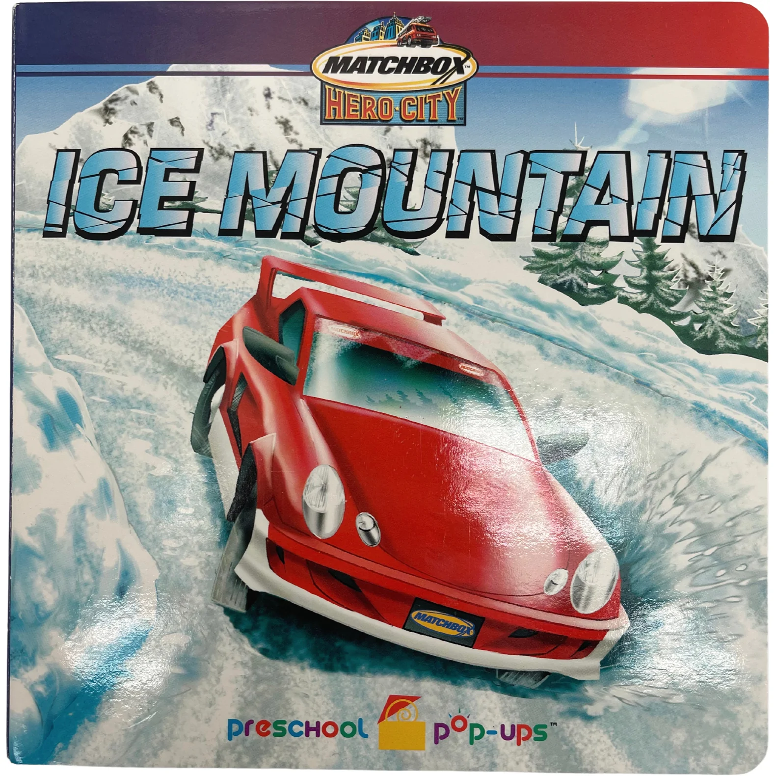 Matchbox Hero City "Ice Mountain" Story Book / Pop Up Board Book / Vehicle Theme