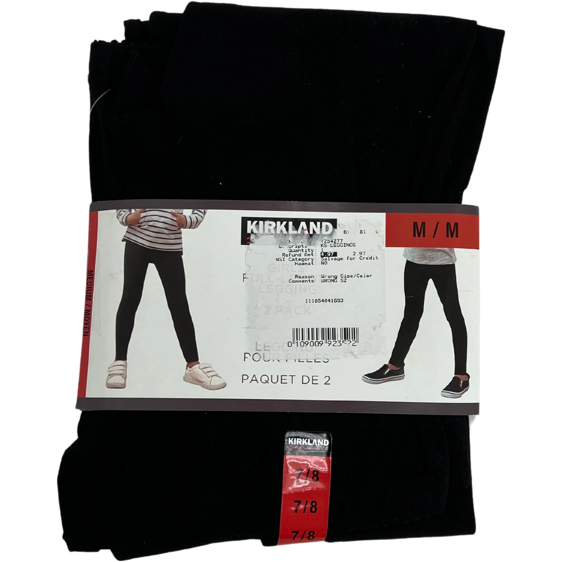 Kirkland Signature Girl's Full-Length Leggings / 2 Pack / Size M / Black –  CanadaWide Liquidations