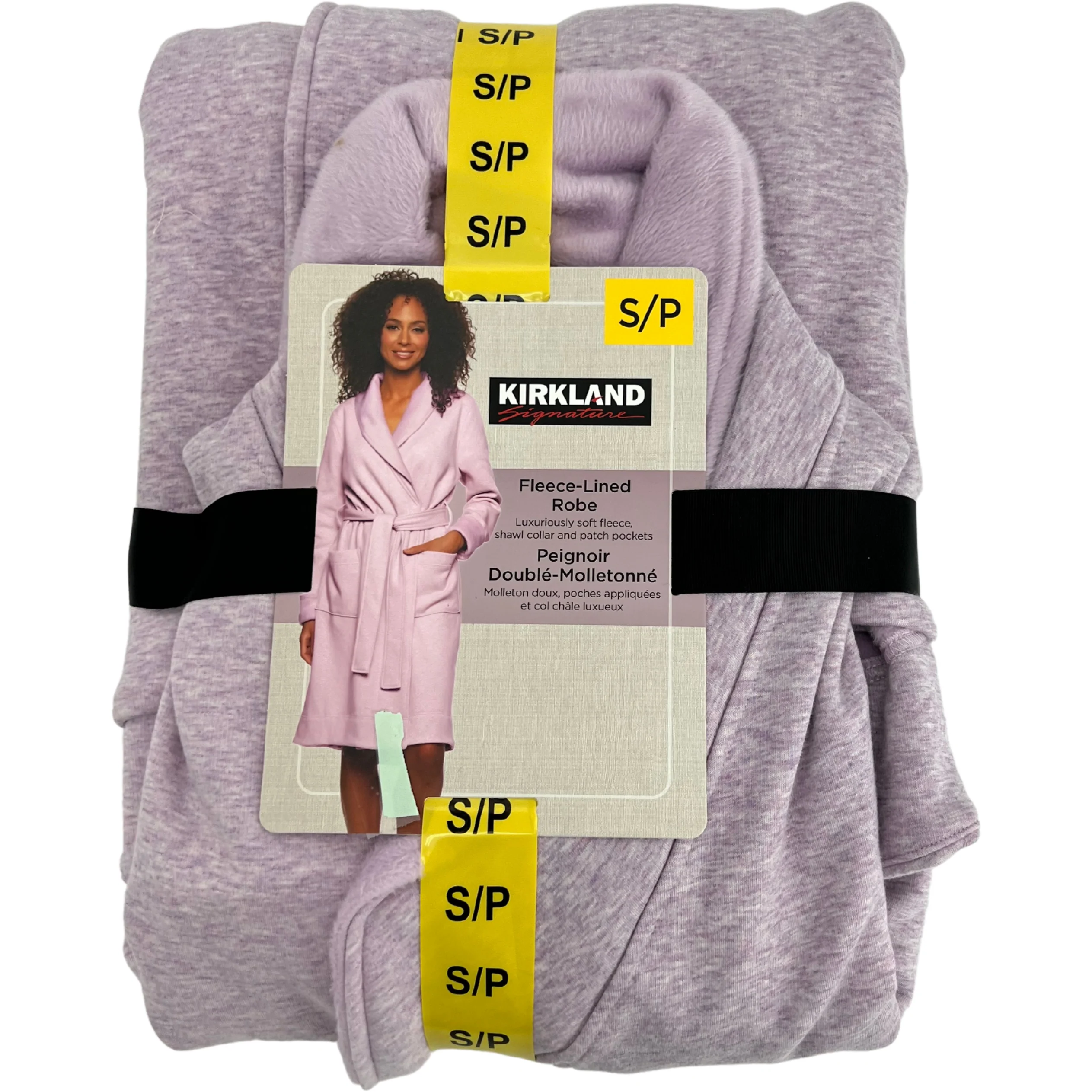 Kirkland Women’s Light Purple Fleece Lined Robe / Various Sizes
