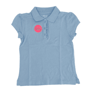 The Children's Place Girl's Polo Shirt / Light Blue / Size Small