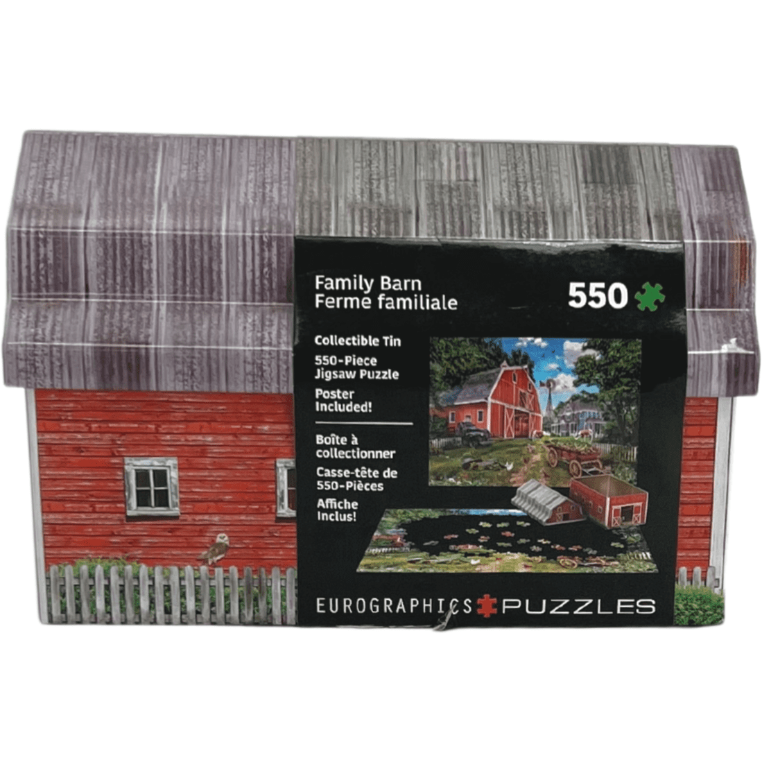Eurographics Puzzles Family Barn / 550 Pieces / Ages 3+