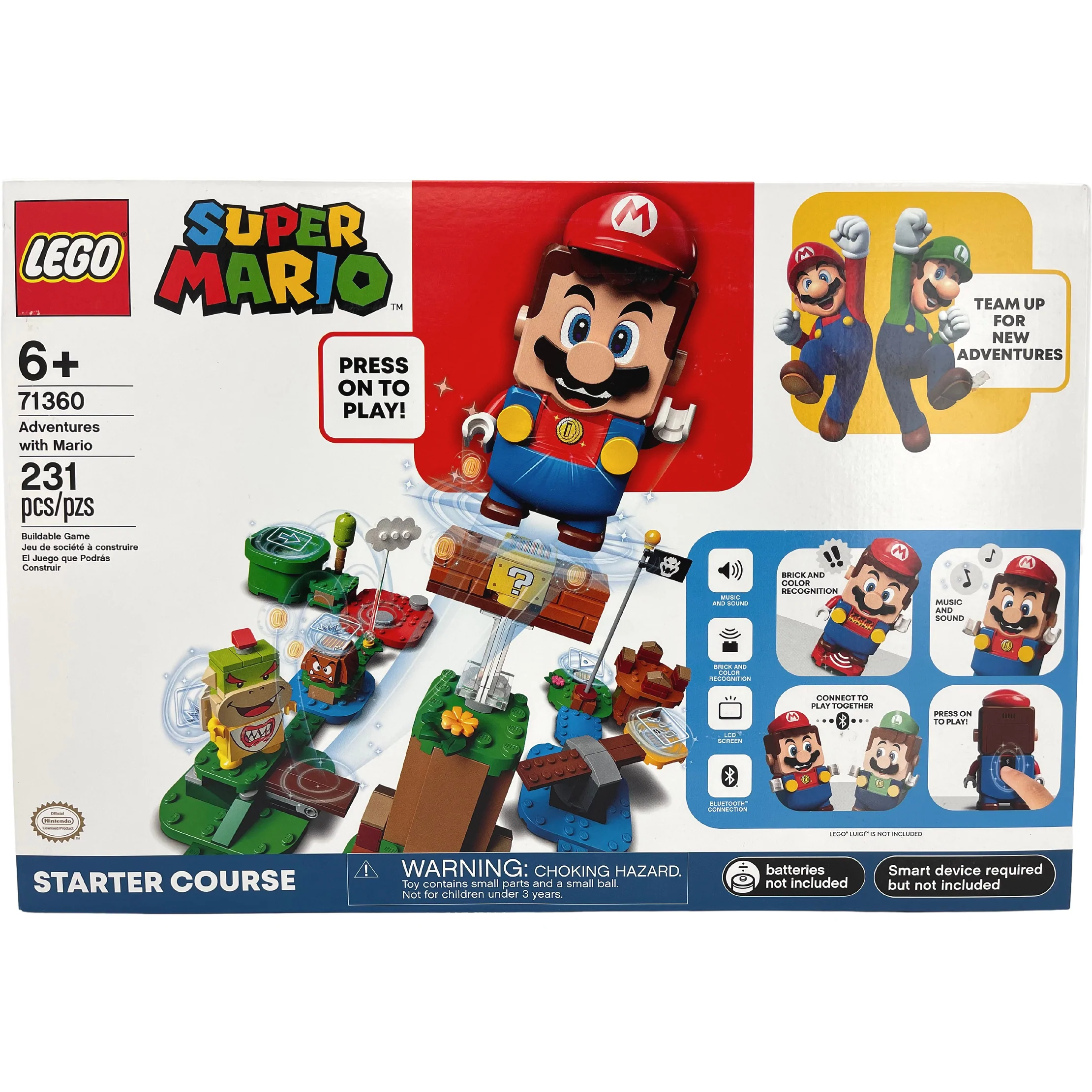 LEGO x Super Mario "Adventures with Mario" Buildable Game / 71360 / 231 Pieces