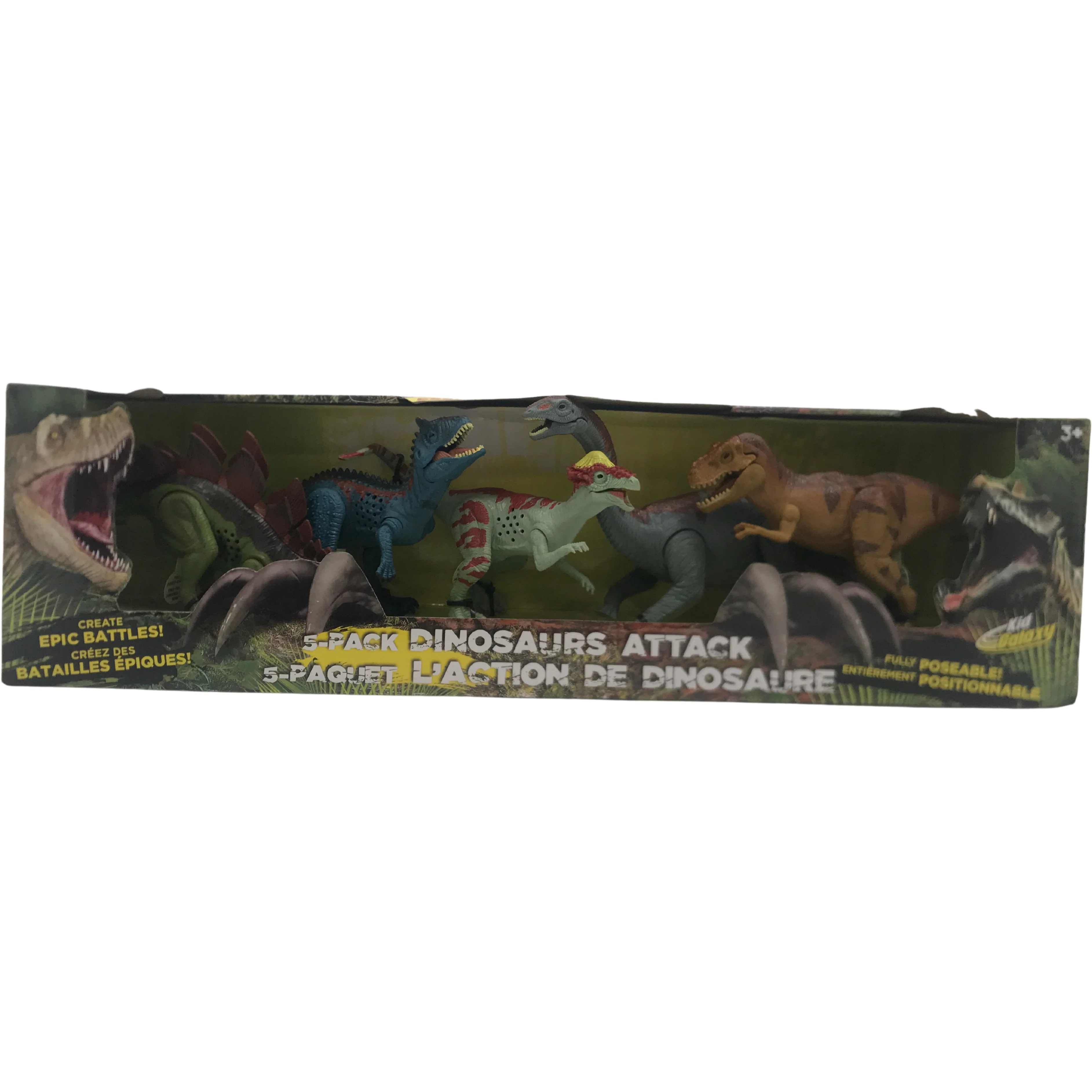 Kid Galaxy Dinosaurs: 5 pack / Moveable Parts / Lights & Sounds