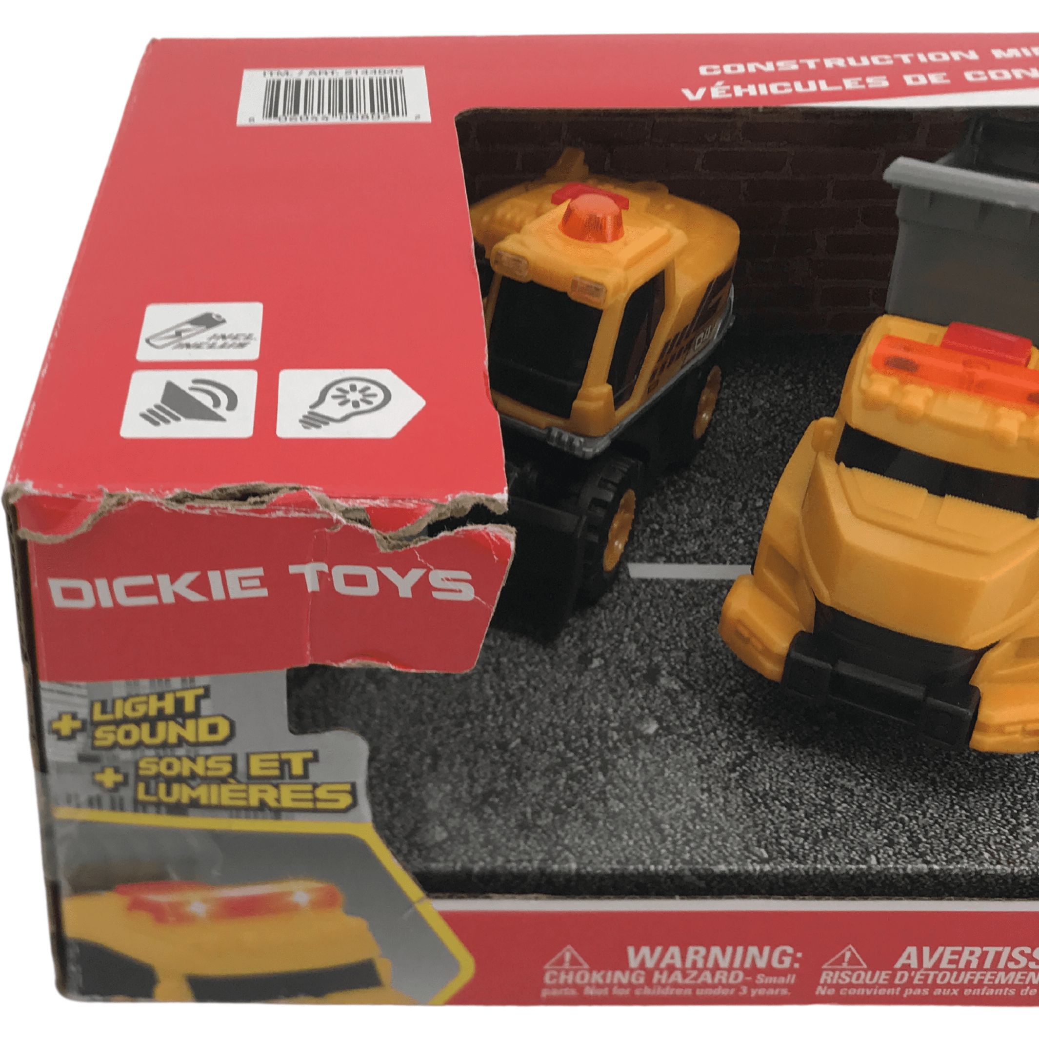 Dickie Toys Mini Constructions Vehicles: Lights & Sound / 5 Pack