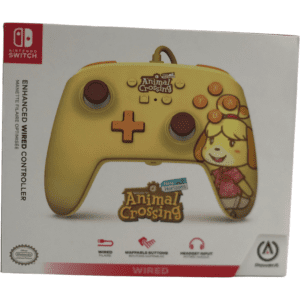 Nintendo Switch Controller: Animal Crossings Themed / Wired / Gaming Controller