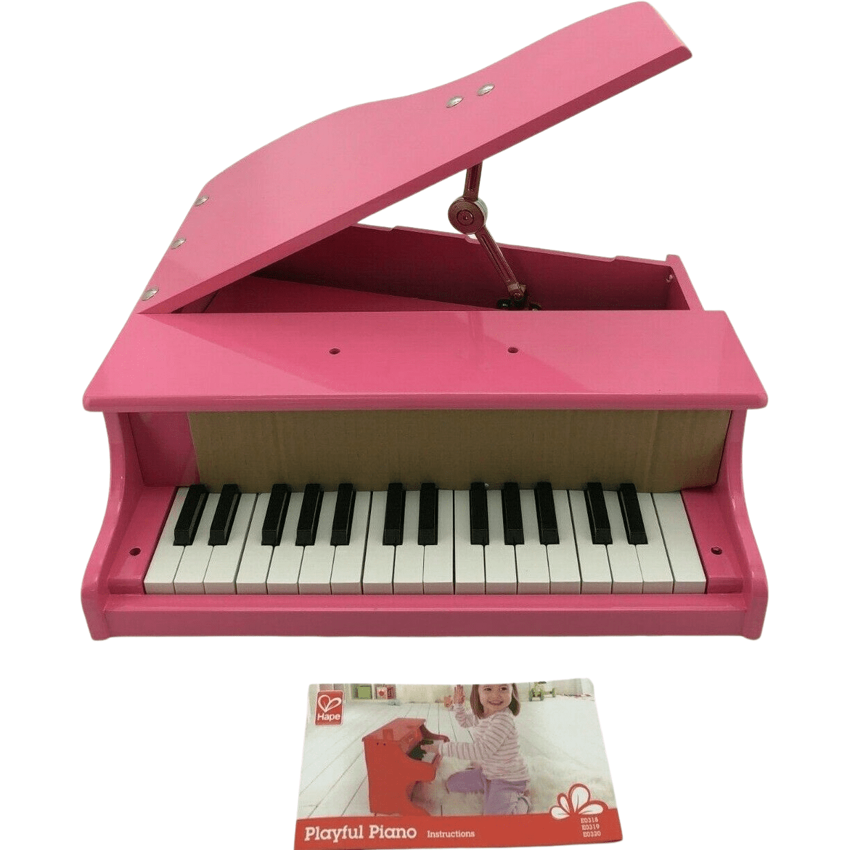 Hape Children's Happy Grand Piano: Child's Musical Toy / Pink / Musical Toy **OPEN BOX**