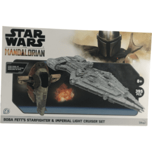 Star Wars Boba Fett's StarFighter & Imperial Light Cruiser Building Set: 395 Pieces / 8+