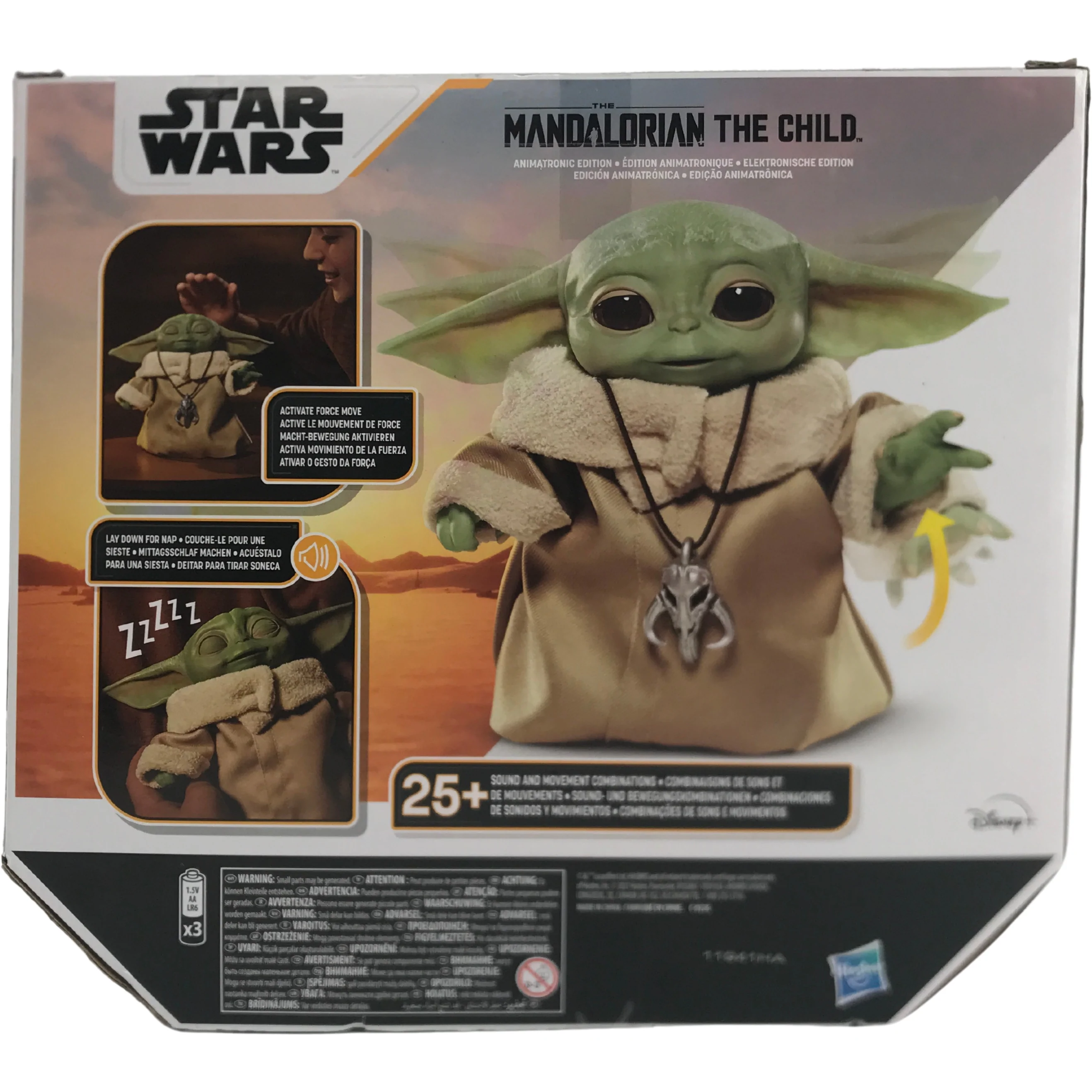 Star Wars Baby Yoda The Child Animatronic Figurine, 25+ Sound and Motion  Combinations