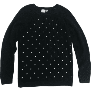 Elle Women's Sweater: Knitted Sweater / Black / Various Sizes