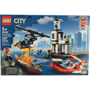 Lego City Seaside Police and Fire Mission: 60308 / 5+ / 297 Pieces