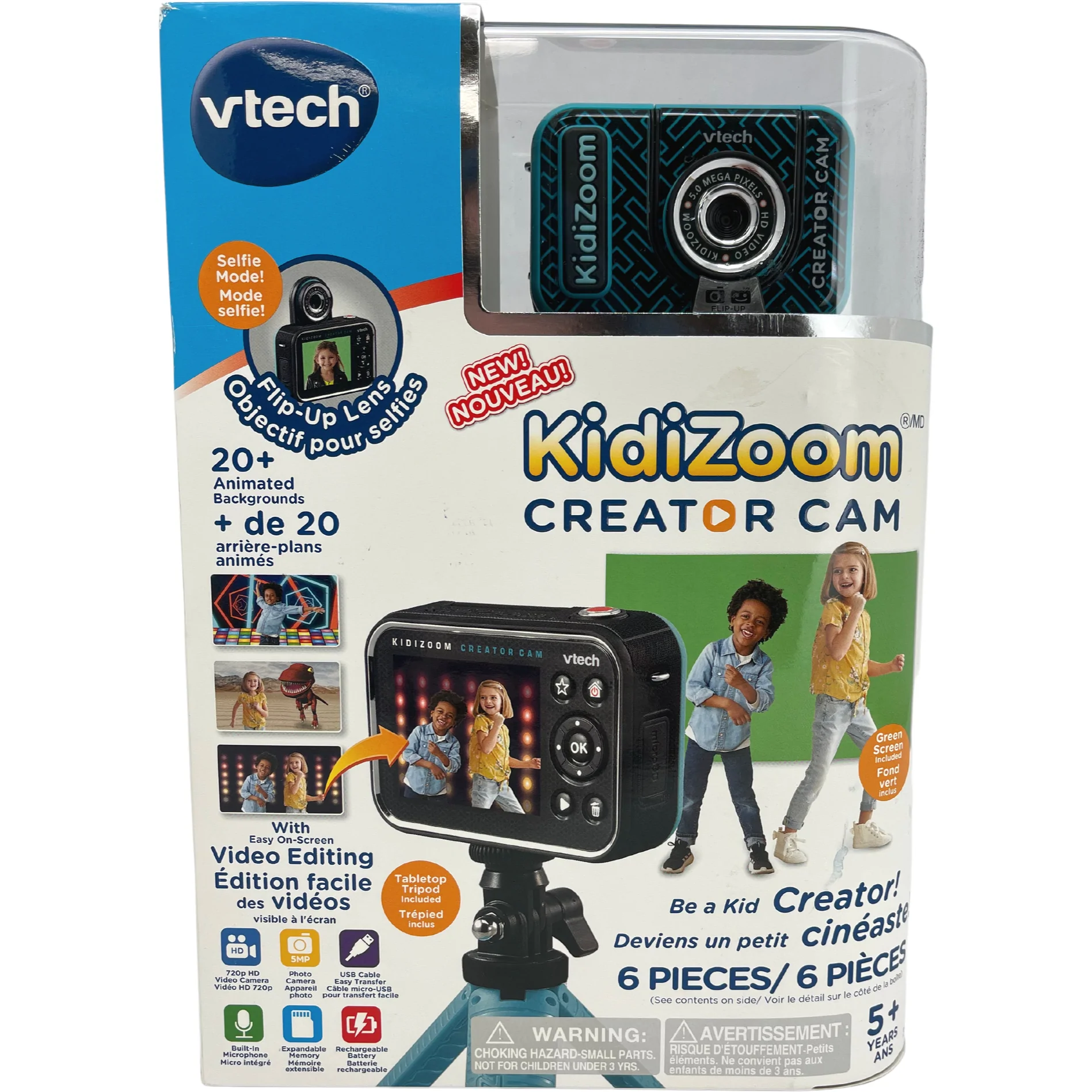 Vtech Kidi Zoom Creator Cam / Kid's Video Camera / Blue & Black