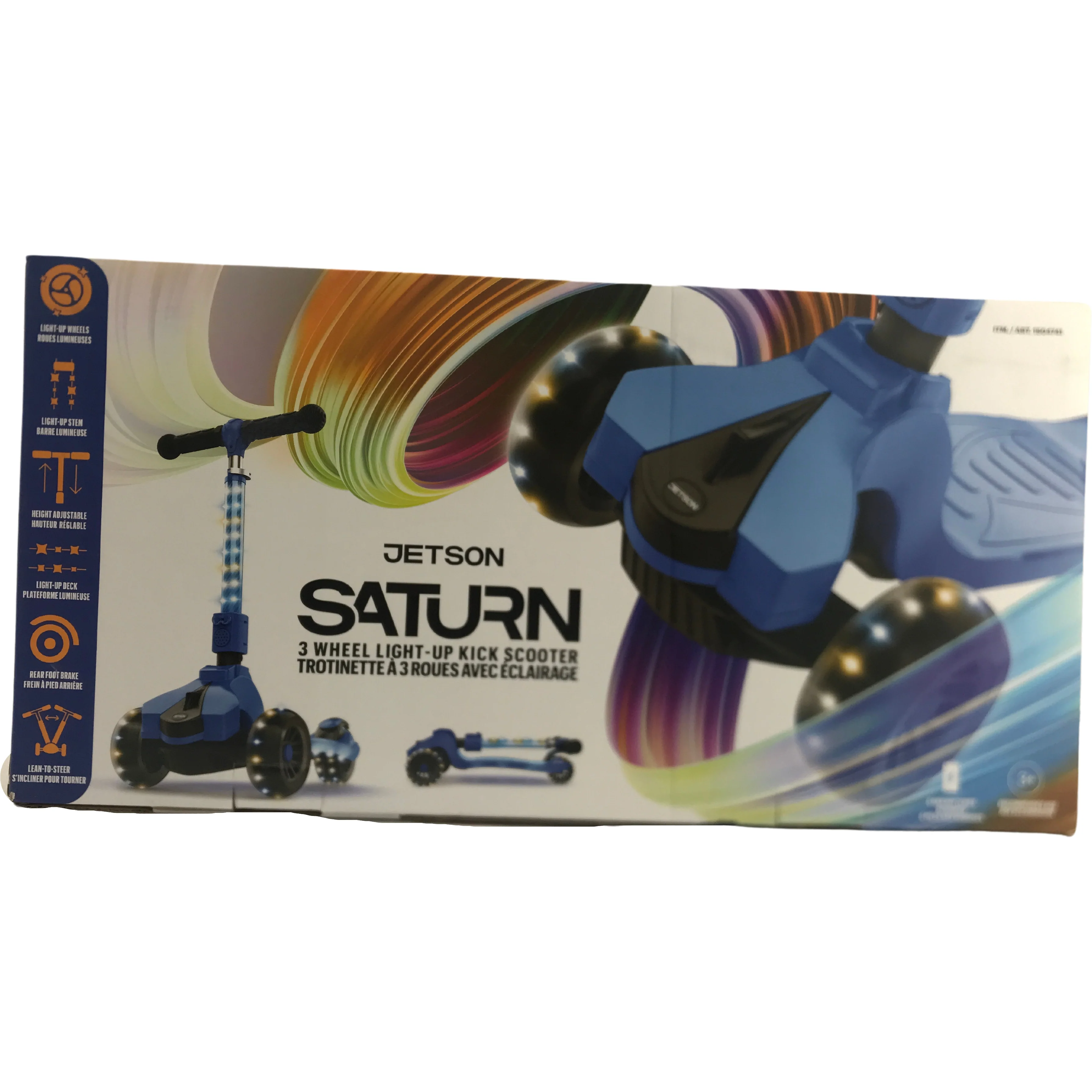 Jetson Saturn 3 Wheel Scooter: Light Up Scooter / Kick Scooter / Blue / 3+