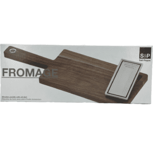 Salt & Pepper Charcuterie Board / Wooden Paddle with Oil Dish / Cheese Serving Board **DEALS**