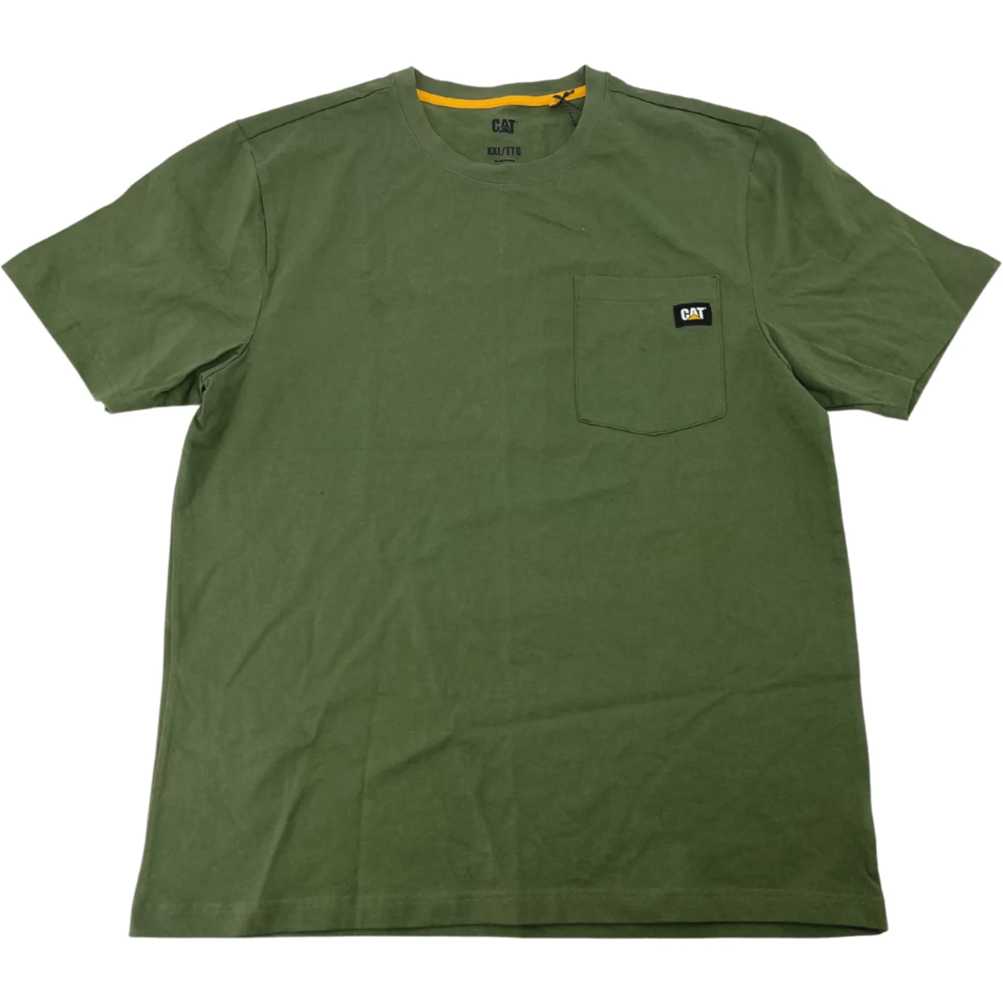 CAT Men's T-Shirt / Green & Black / Caterpillar Shirt / Size XXLarge
