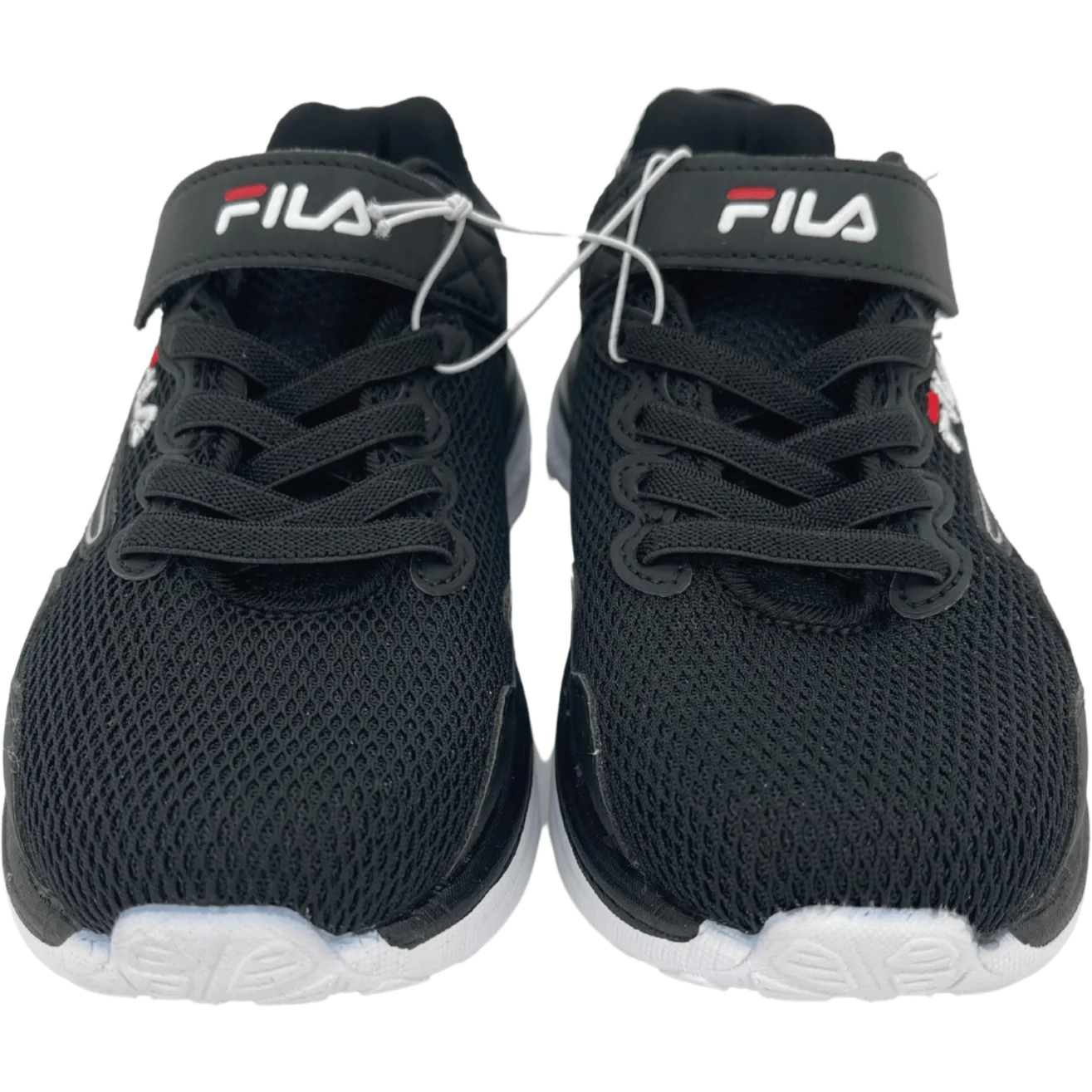 Fila Boy's Running Shoes / Tactician Strap / Black, White & Red / Various Sizes