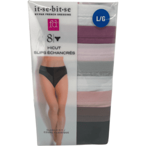 French Dressing Women's Panties / 8 Pack / Ladies Underwear / Size Large
