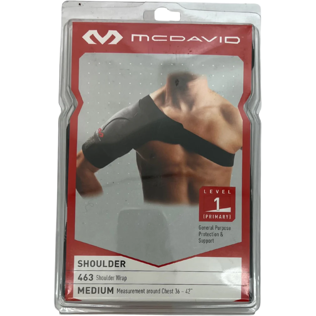 McDavid Shoulder Wrap: Black / Level 1 Primary / Size Medium