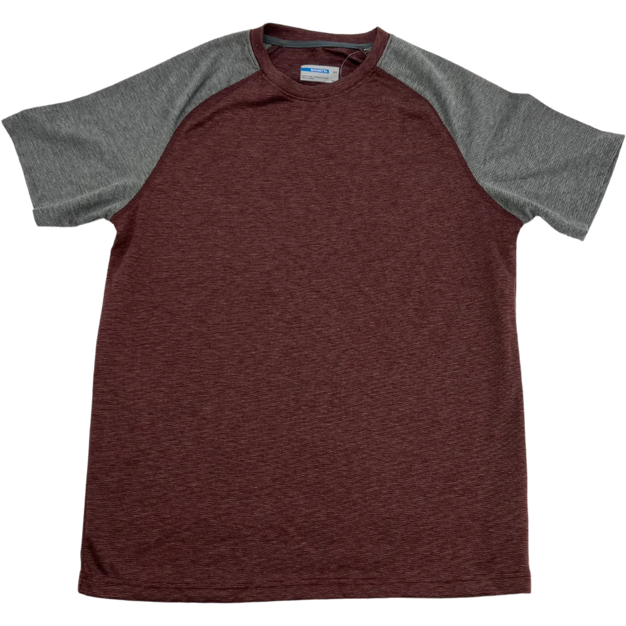 Mondetta Women's Crew Neck Short Sleeve Shirt: Brown & Grey / T-Shirt / Size Small
