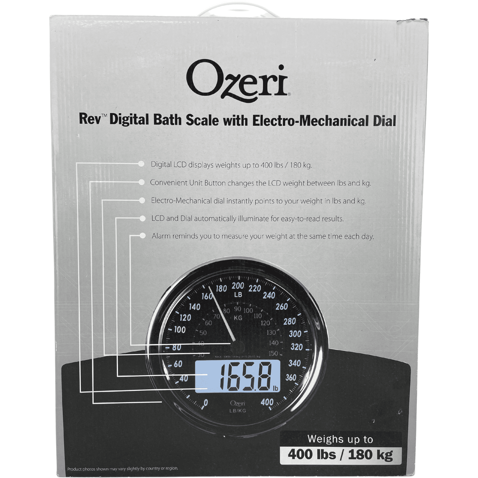 Ozeri Digital Bath Scale / Digital LCD Display / Weighs Up To 400lbs **DEALS**