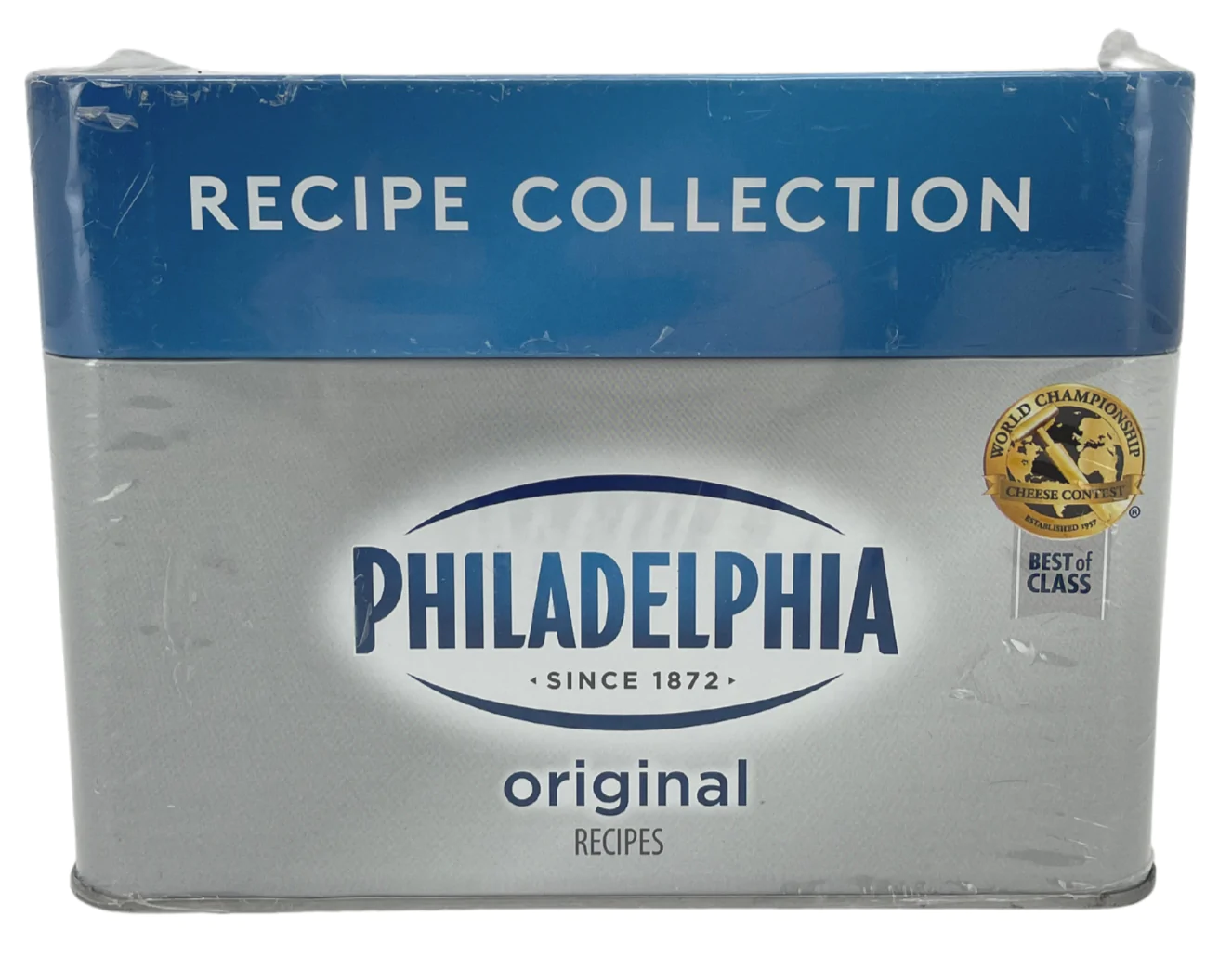 Philadelphia Original Recipe Card Collection / Home Cooked Meal Ideas / Storage Tin
