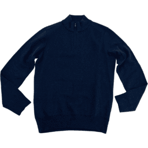 Robert Graham Men's 1/4 Zip Sweater: Blue / Size Large